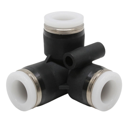 Đầu nối khí nén - khớp nối 3 cổng dạng khuỷu tay Pisco PVU3/8 Đầu nối khí nén - khớp nối 3 cổng dạng khuỷu tay Pisco PVU3/8
